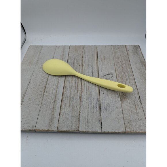 Unbranded Yellow Silicone Solid Spoon 11" - Picture 4 of 6